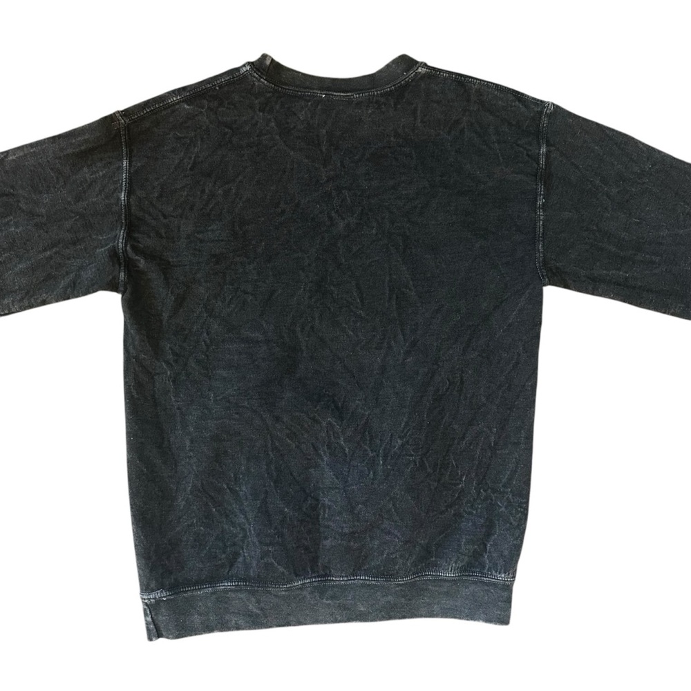 Junk Food Gray Acid Wash Stars Constellations Zodiac Moon Crewneck Sweatshirt XS - Picture 5 of 11